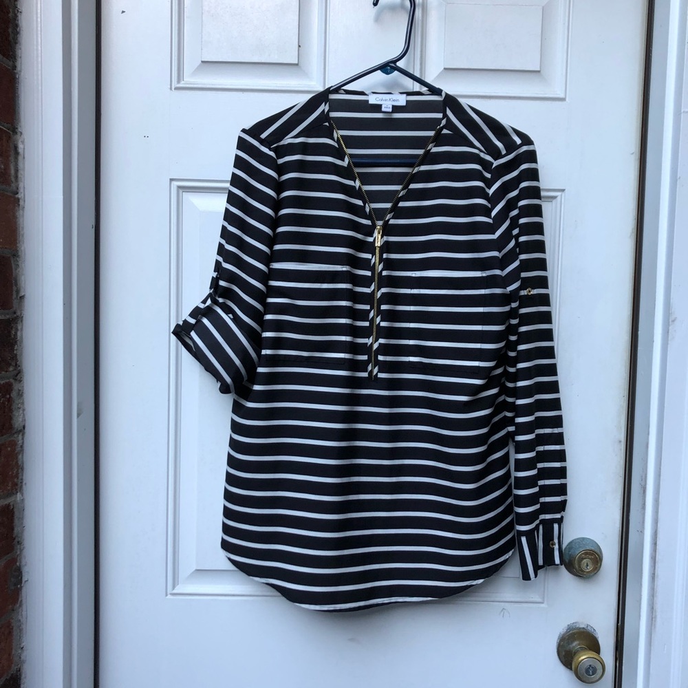 CK B&W Striped Popover